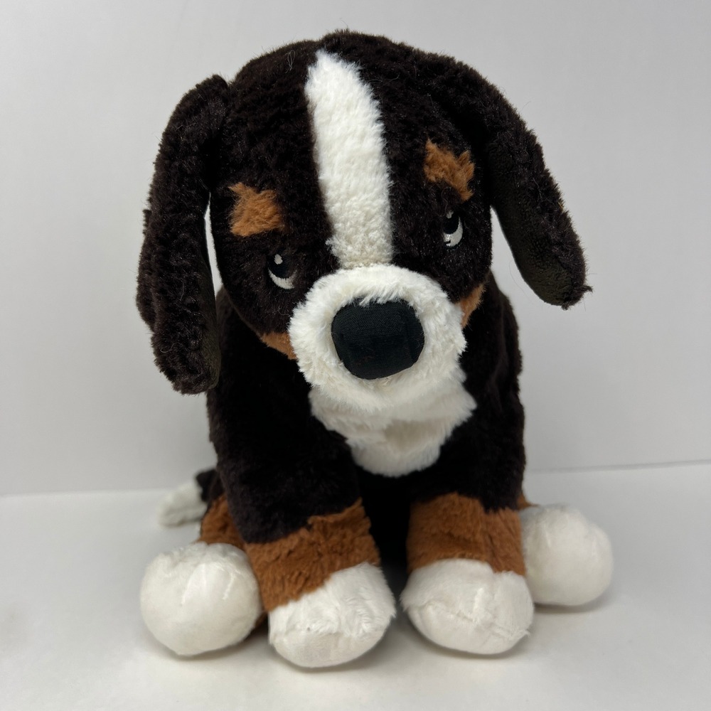 IKEA Hoppig Plush Bernese Mountain Dog Brown Soft Stuffed Animal 12 Inch 2014